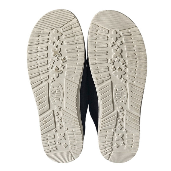 Hey Dude Wendy Slip On Mule Womens Size 9 Black Canvas Casual Slip On Comfort - Picture 8 of 9